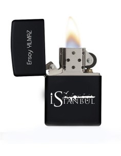 Kişiye Özel İstanbul Logolu Metal Çakmak