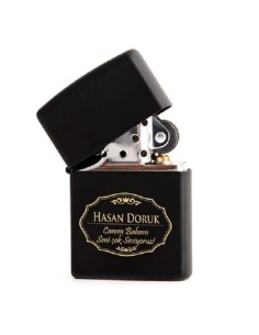 Kişiye Özel Mesaj Hediyeli Metal Çakmak