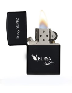 Kişiye Özel Bursa Logolu Metal Çakmak