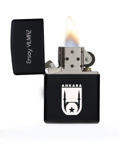 Kişiye Özel Ankara İli Logolu Metal Çakmak