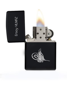 Kişiye Özel Osmanlı Tuğralı Metal Çakmak