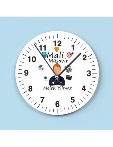 Kişiye Özel Mali Musavir Duvar Saati