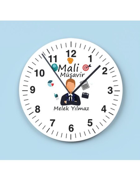 Kişiye Özel Mali Musavir Duvar Saati